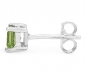 Preview: Citrin Ohrringe/Ohrstecker Quadrat 925 Sterling Silber- Rhodiniert