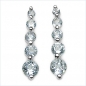 Preview: Ohrstecker Blautopas-925 Sterling Silber/Rho-1,52 Karat
