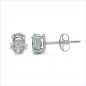 Preview: Ohrstecker Pink Zirkonia-Oval-925 Silber-Rhodiniert-1,84 cts.