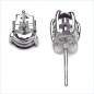 Preview: Ohrringe/Ohrstecker Amethyst-Tropfen-925 St.Silber-Rhodiniert-1,50 Karat