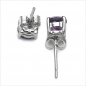 Preview: Ohrstecker Seltener Smoky-Topas 925-Silber- Rhodiniert-1,00 Karat