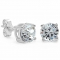 Preview: Ohrringe/Ohrstecker Weiße Zirkonia -925 Silber-Rhodiniert-1,68 Karat