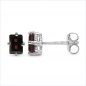 Preview: Ohrstecker Granat 925 Sterling Silber Rhod.-2,00 Karat