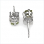 Preview: Ohrstecker Peridot 925 Sterling Silber Rhod.-1,70 Karat