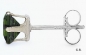 Preview: Ohrstecker/Ohrringe Russischer Chromdiopsid 925 Silber Rhodiniert