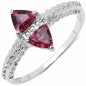Preview: Verführerischer Rhodolith-Ring 0,60 Karat-925 Sterling Silber