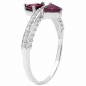 Preview: Verführerischer Rhodolith-Ring 0,60 Karat-925 Sterling Silber
