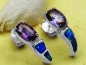 Preview: Designer-Ohrringe/Ohrstecker Amethyst-Silber Rhodiniert-0,90 Karat