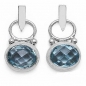 Preview: Elegante Designer Ohrringe/Ohrstecker mit facettierten Blautopas 8,00 Karat