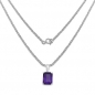 Preview: Edles Amethyst-Schmuck-SET 4-teilig Silber-6,60 Karat