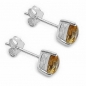 Preview: Edles Citrin-Tropfen-Schmuck-SET 4-teilig Sterling Silber Rhodiniert-2,60 Karat