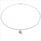 Preview: Collier/Kette Anhänger-Smaragd (Emerald)925Silber-Rhod.