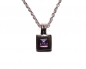 Preview: Collier/Kette Anhänger m. Amethyst 925Silber-Rhodiniert