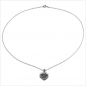 Preview: Collier/Kette Anhänger Herz m.13 Amethysten-925 Silber