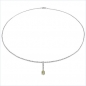 Preview: Collier/Kette/Anhänger Lemon-Quarz/Weißtopas 925 Silber