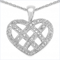 Preview: Collier/Halskette 925-Sterling Silber mit Herz Anhänger weiße Zirkonia