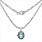 Preview: Collier/Kette mit Blautopas/Saphir-Anhänger-9,14 Karat