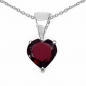 Preview: Granat-Herz-SET 4-teilig Silber-2,67 Karat