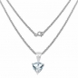 Preview: Blautopas-Trillion-Collier-925 Sterling-Silber-0,80 Karat