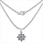 Preview: Collier/Halskette Amethyst/Tansanit-Stern-Anhänger-2,34 Karat