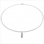 Preview: Collier/Kette mit Diamant/Amethyst-Anhänger 1,23 Karat