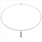 Preview: Collier/Kette mit Diamant/Rubin-Anhänger 1,41 Karat