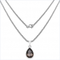 Preview: Collier/Kette mit großem Smoky-Topas/Rauchquarz-Tropfen-Anhänger 5,50 Karat