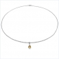 Preview: Collier/Kette mit Citrin-Anhänger 925 Silber-0,84 Karat