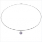Preview: Collier/Kette mit Amethyst-Anhänger 925 Silber/Rhodin.-1,50 Karat