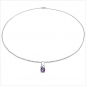 Preview: Collier/Halskette mit Amethyst-Anhänger-925 Sterl.Silber 0,52 Karat