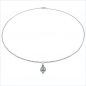 Preview: Collier/Halskette m.Granat Anhänger 925-Sterling-Silber