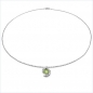 Preview: Collier/Kette Anhänger mit Peridot in Silber-0,70 Karat