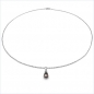 Preview: Collier/Kette mit Granat-Tropfen-Anhänger 0,85 Karat