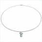 Preview: Collier/Kette m.Herz-Anhänger Amethyst-Silber-Rhodiniert-1,10 Karat