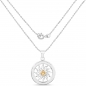 Preview: Collier/Halskette 925-Sterling Silber mit Sonne-Anhänger/Citrin Sonnenstein 1,10 Karat