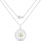 Preview: Collier/Halskette 925-Sterling Silber mit Sonne-Anhänger/Peridot 1,10 Karat