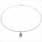 Preview: Collier/Halskette mit Anhänger-Citrin (Sonnenstein)-Zirkonia-2,53 Karat