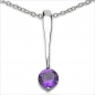 Preview: Collier/Halskette Amethyst-Anhänger 925-Sterling-Silber