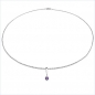 Preview: Collier/Halskette Amethyst-Anhänger 925-Sterling-Silber