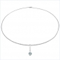 Preview: Collier/Halskette Blautopas-Anhänger 925-Sterling-Silber