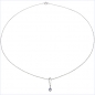 Preview: Collier/Halskette mit Tansanit-Anhänger 925-Sterling-Silber
