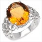 Preview: Königlicher Amethyst-Ring-925/Silber-Rhodin.-6,20 Karat
