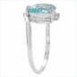 Preview: Eleganter Blau-Topas-Ring-925 Sterling Silber 1,60Karat