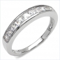 Preview: Strahlender Zirkonia-Ring-925Sterling Silber Rhodiniert-1,35 Karat