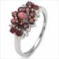Preview: Edler Diamant-Blue Topas-Ring- 925 Sterling Silb.Rhodin.-1,50 Karat