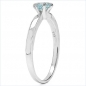 Preview: Wundervoller Blautopas-Ring-925 Sterling Silber Rhod.-1,10K