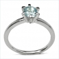 Preview: Wundervoller Blautopas-Ring-925 Sterling Silber Rhod.-1,10K
