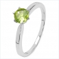 Preview: Wundervoller Peridot-Ring-925 Sterling Silber Rhod.0,90Karat