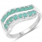 Preview: Smaragd-Ring 925 Sterling Silber-0,80 Karat