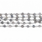 Preview: Edelstein-Collier/Kette-Labradorit-925 Sterling Silber Rhodiniert-330 Perlen